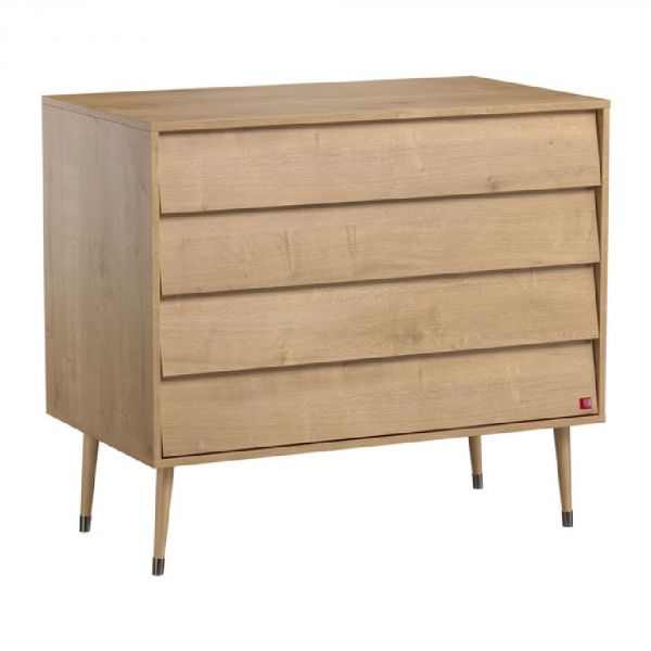 Chambre DUO Bosque New bois Lit 70x140 + Commode - Vox