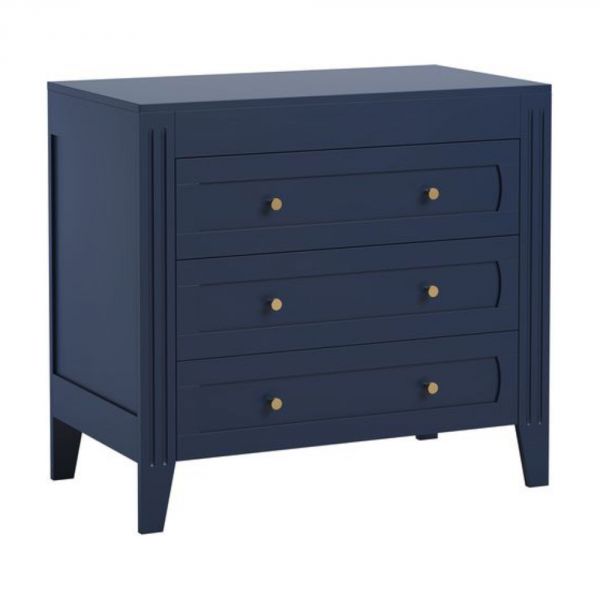 Chambre duo lit 70x140 + commode indigo - Collection Milenne by Vox