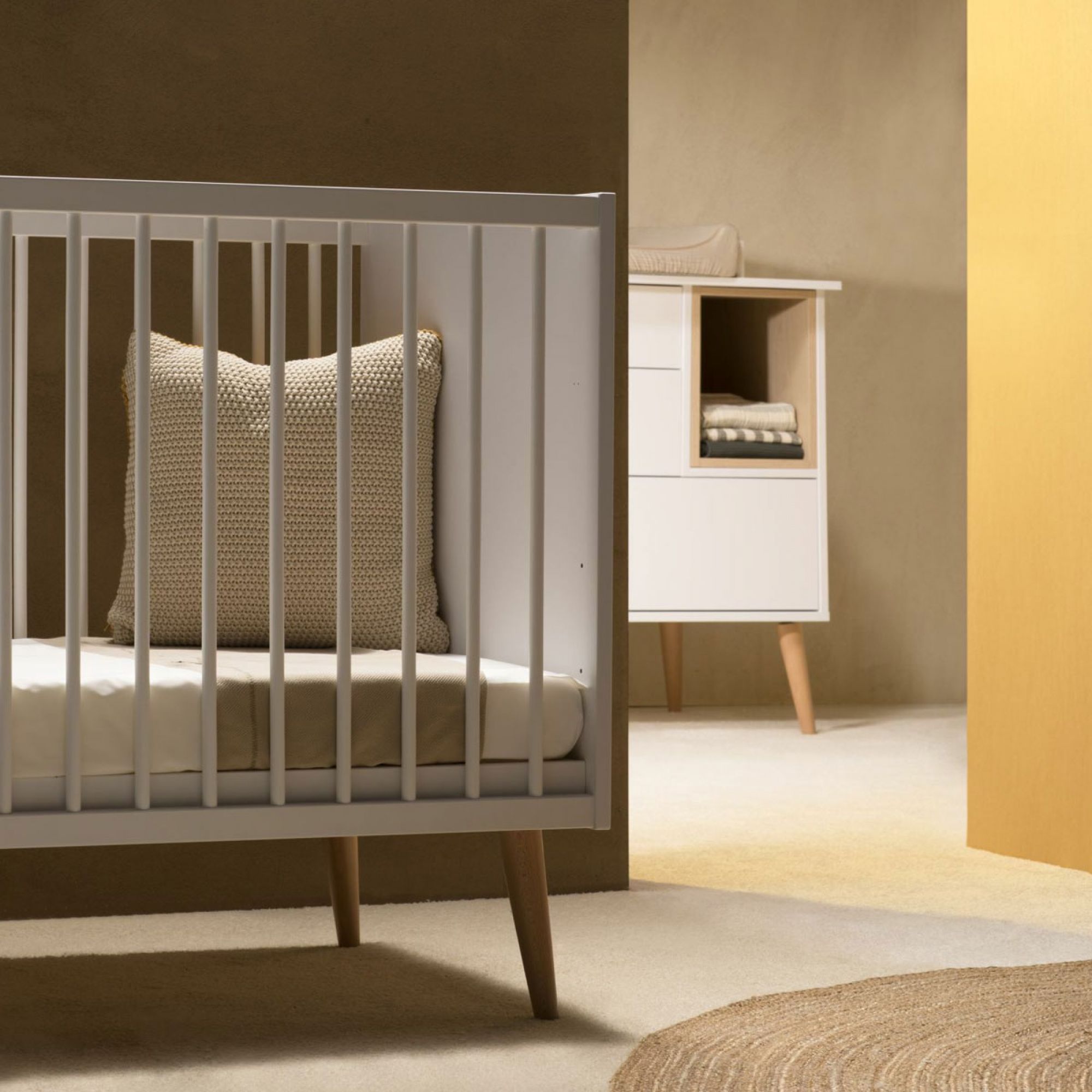 Ciel de lit bébé avec son support flèche de lit bébé. Taille XXL, mous
