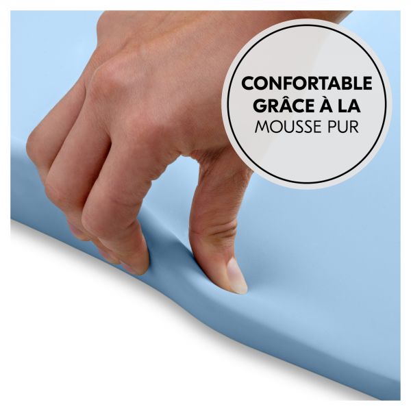 Matelas à langer en mousse soft Change N Clean Light Blue