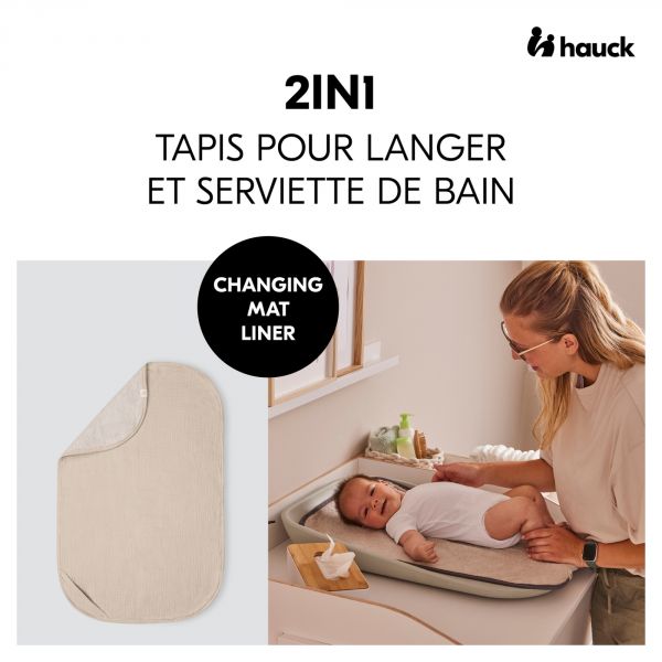 Serviette à langer pour matelas à langer Beige