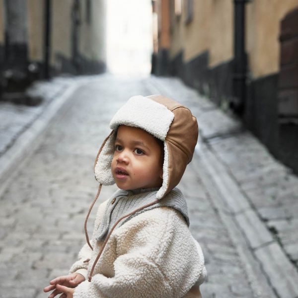 Chapka bébé Aviator Brown 1-2 ans