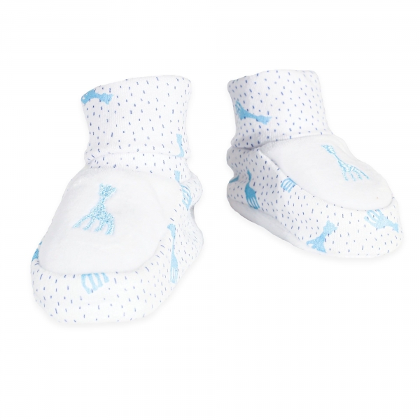 Trois Kilos Sept Chaussons Bebe Sophie La Girafe 1 Mois Bleu Nuit Made In Bebe