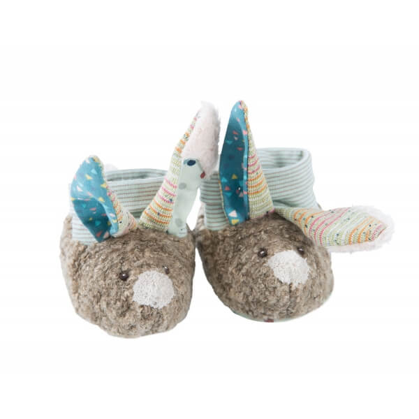 Moulin Roty Chaussons Bebe Lapin Les Jolis Trop Beaux Made In Bebe