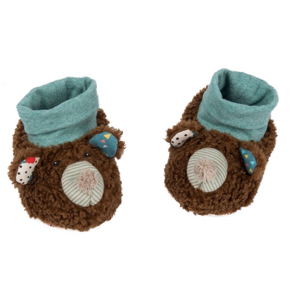 Moulin Roty Chaussons Bebe Ours Les Jolis Trop Beaux Made In Bebe