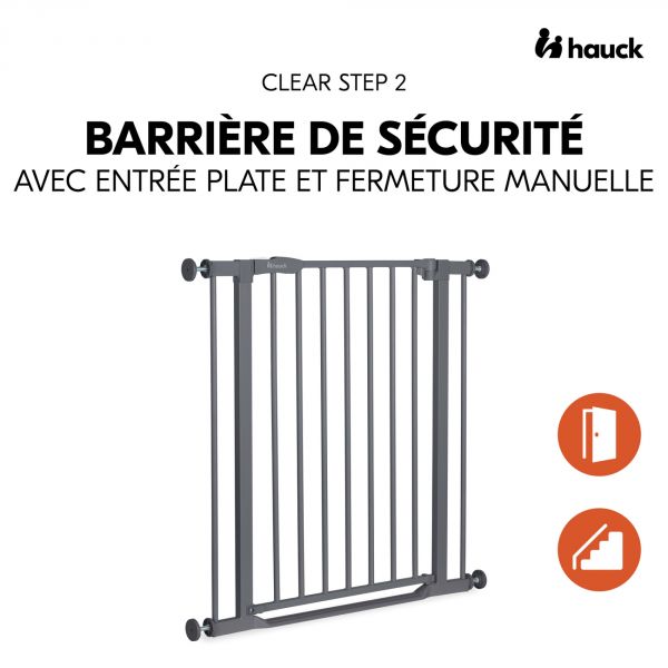 Barrière d'escalier Clear Step 2 Dark-Grey