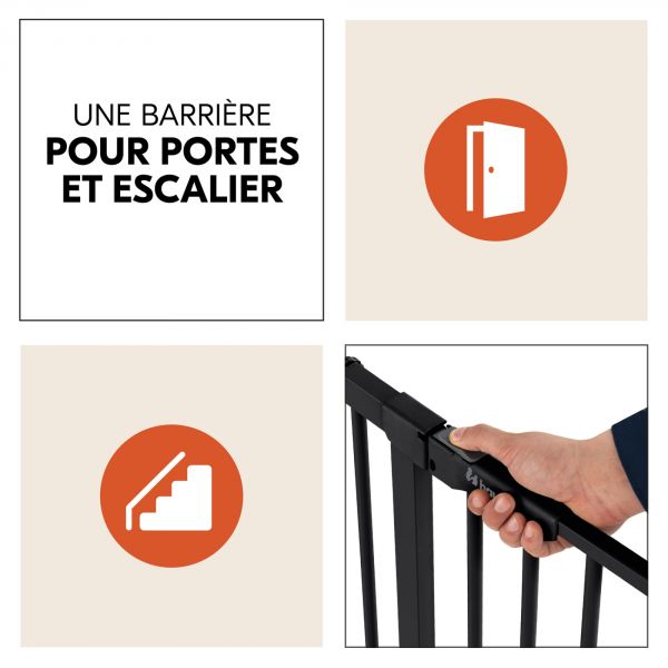 Barrière d'escalier Clear Step Autoclose 2 Black