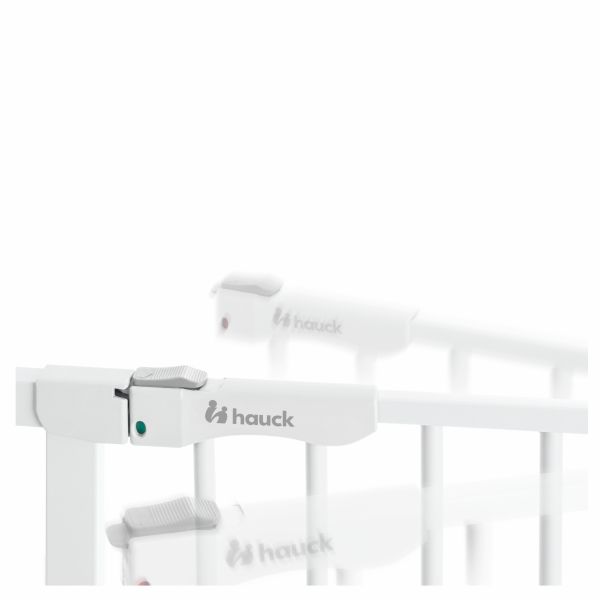 Barrière d'escalier Clear Step Autoclose 2 avec extension +21 cm White