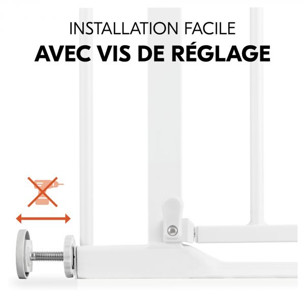 Barrière d'escalier Clear Step Autoclose 2 White