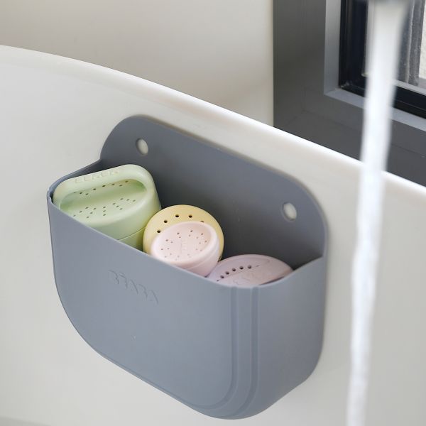 Coffret de 4 Jouets de Bain avec rangement silicone Multicouleurs