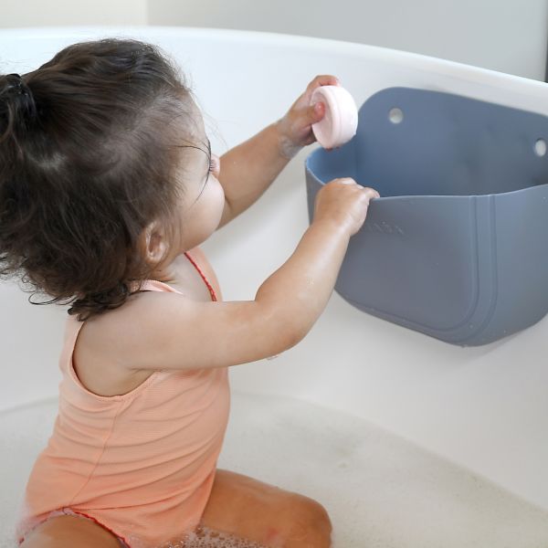 Coffret de 4 Jouets de Bain avec rangement silicone Multicouleurs