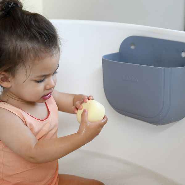 Coffret de 4 Jouets de Bain avec rangement silicone Multicouleurs