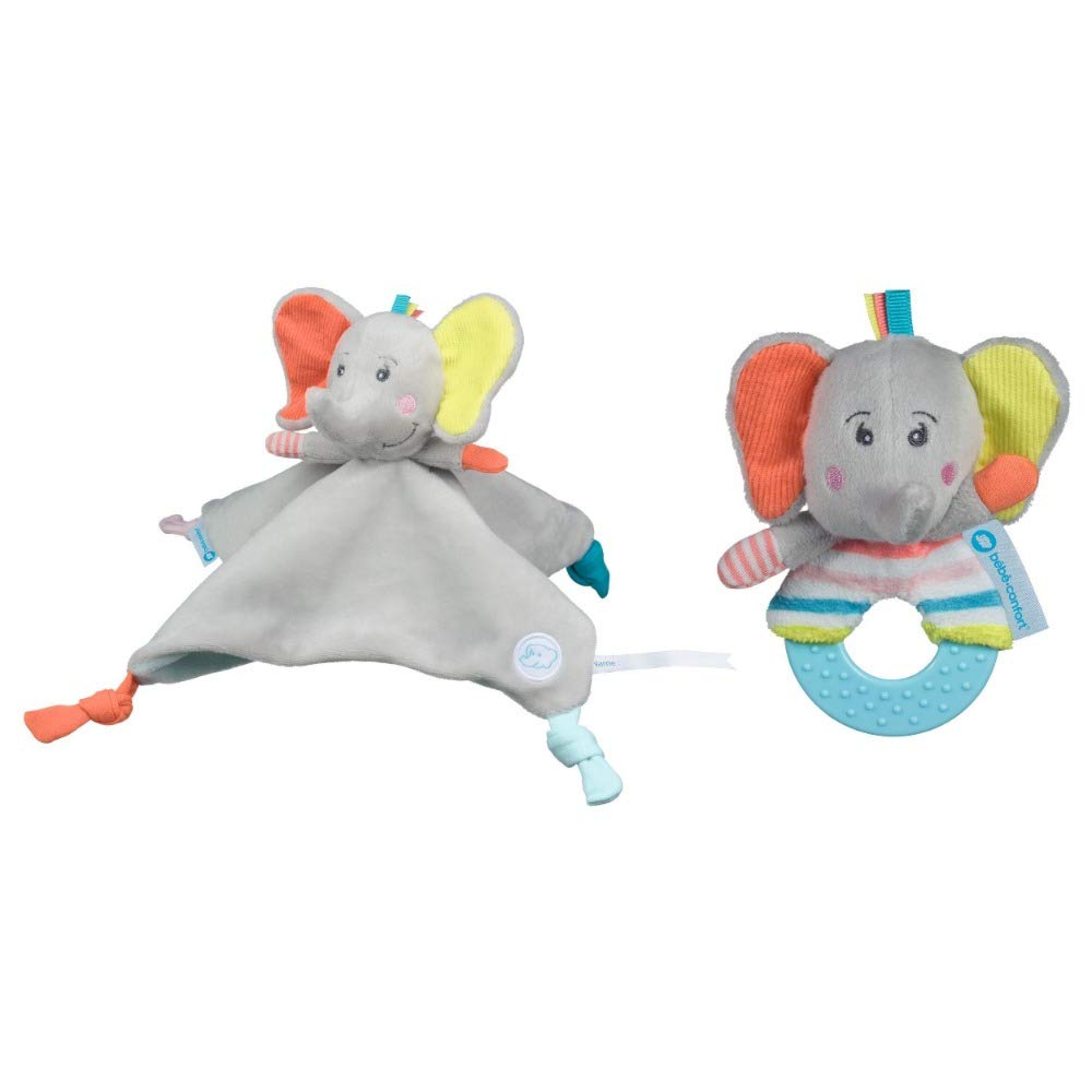 Bebe Confort Coffret Cadeau Naissance Doudou Et Hochet Elephant Elidou Made In Bebe