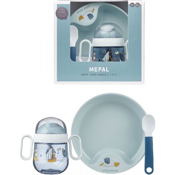 Coffret repas bébé mio 3 pièces - Sailors Bay