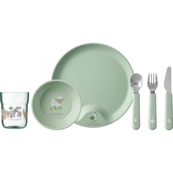 Coffret repas enfant Mio 6 pièces - Little Farm