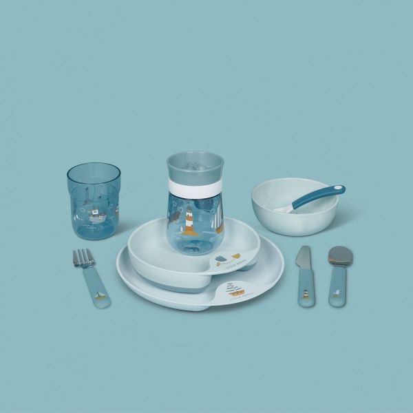 Coffret repas enfant Mio 6 pièces - Sailors Bay