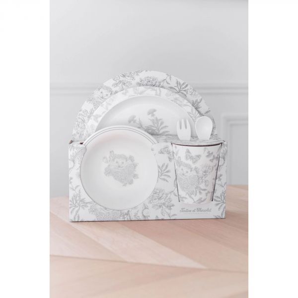 Coffret repas Toile de Jouy