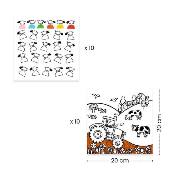 Distributeur feuilles de coloriages Ferme