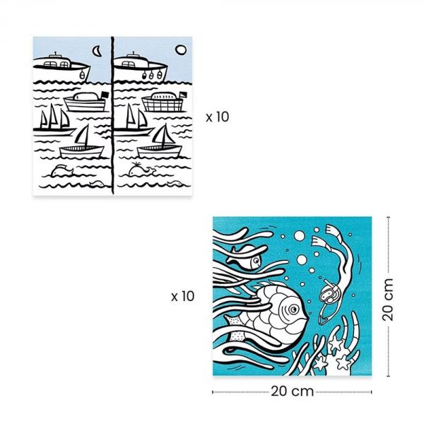 Distributeur feuilles de coloriages Océan