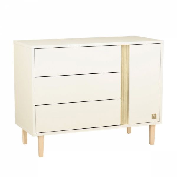 Commode 3 tiroirs 1 porte Paloma