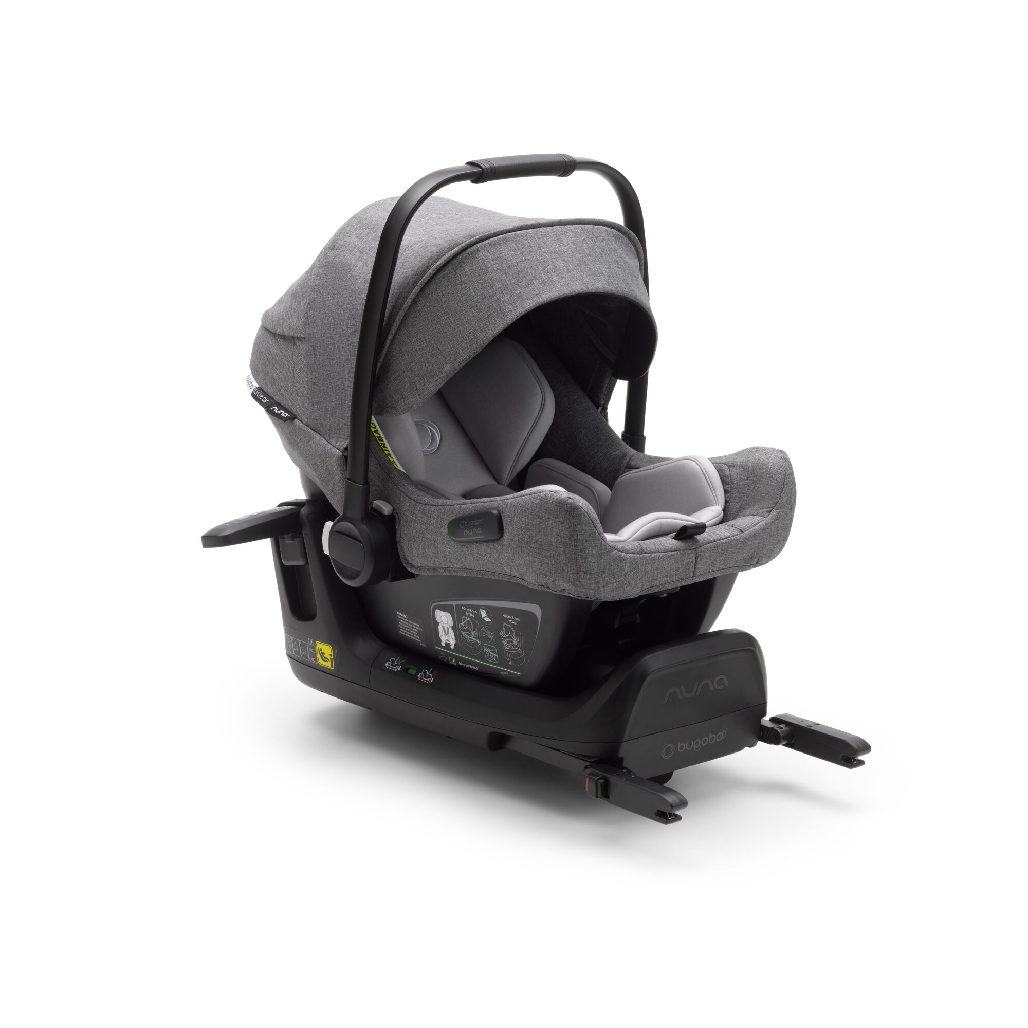 Bugaboo Siege Auto Turtle Air By Nuna Grey Melange Made In Bebe