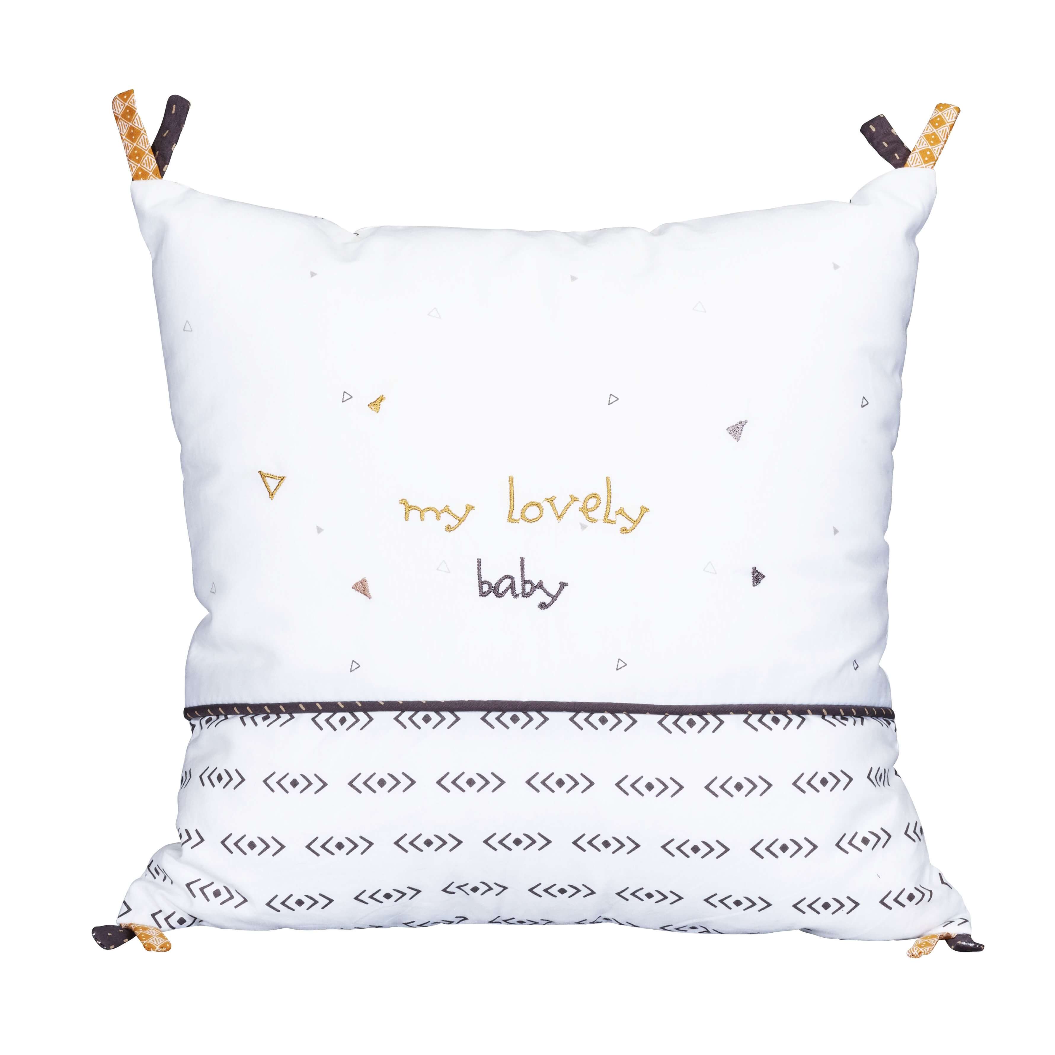 Sauthon Baby Deco Coussin Decoratif Carre Kenza Made In Bebe