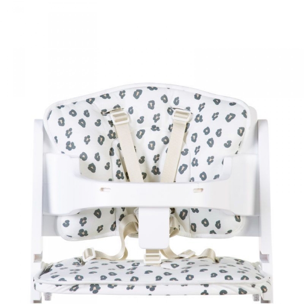 Childhome Coussin Chaise Haute Lambda Leopard Made In Bebe