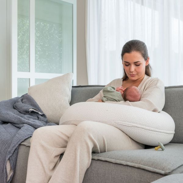 Coussin d'allaitement Doomoo Silver Dots