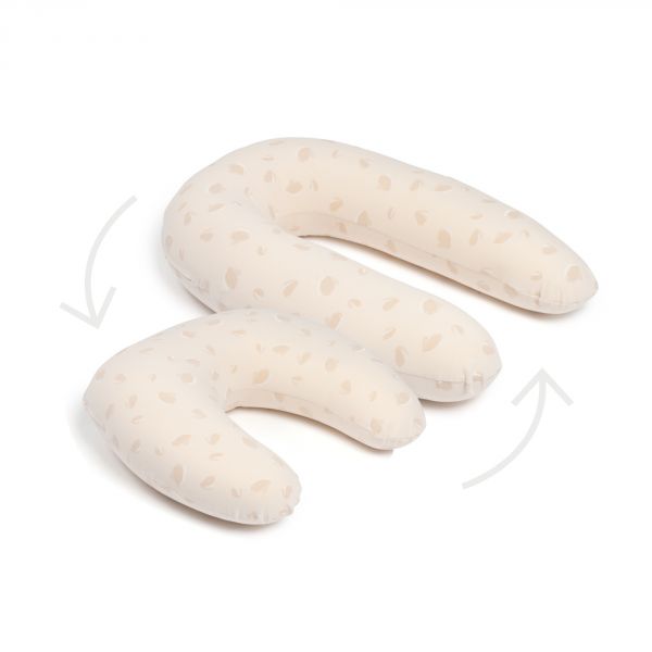 Coussin d'allaitement Twisty 2 en 1 Petals latte