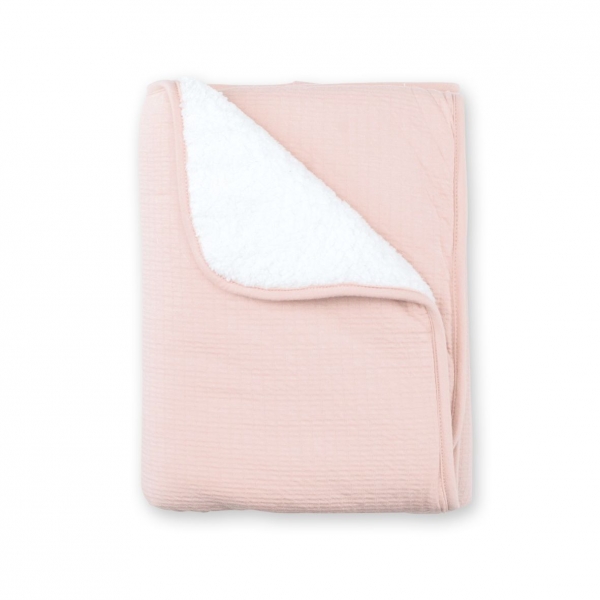 Couverture bébé 75x100 cm Tetra Jersey vieux rose