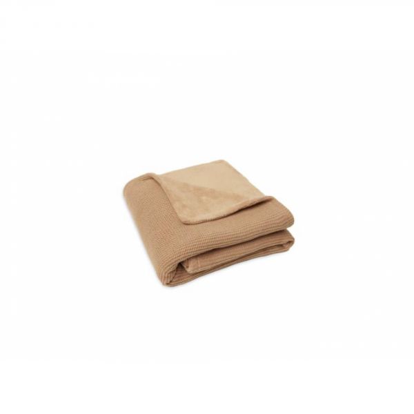 Couverture Berceau 75x100cm Basic Knit Biscuit et Fleece