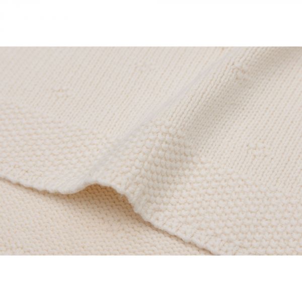 Couverture berceau 75x100 cm Cosy Knit Ivoire