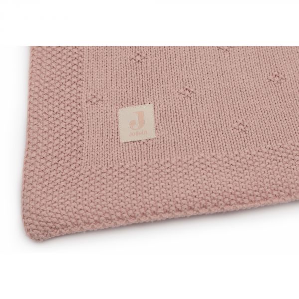 Couverture berceau 75x100 cm Cosy Knit Wild Rose