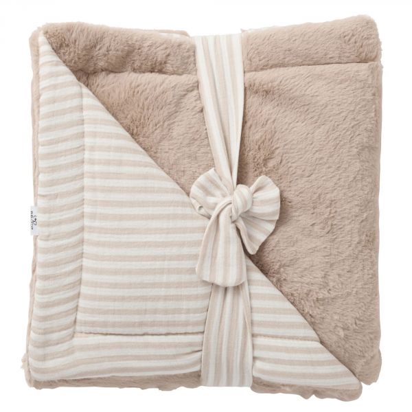 Couverture Luxe microfibre Soft Stripes galet