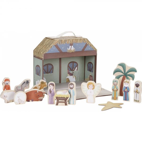 Crèche de Noël en bois