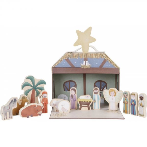 Crèche de Noël en bois