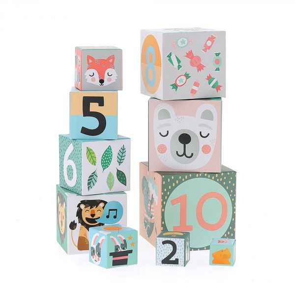 Cubes gigognes les animaux Michelle Carlslund