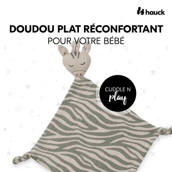 Doudou Cuddle N Play Zebra Sage