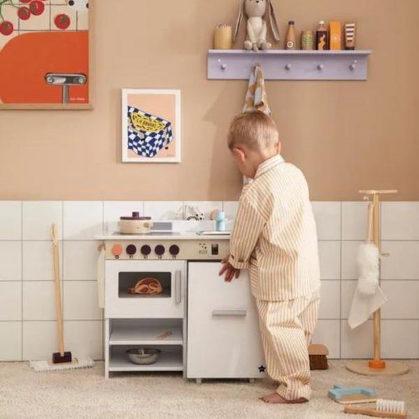 Cuisine enfant en bois avec lave-vaisselle