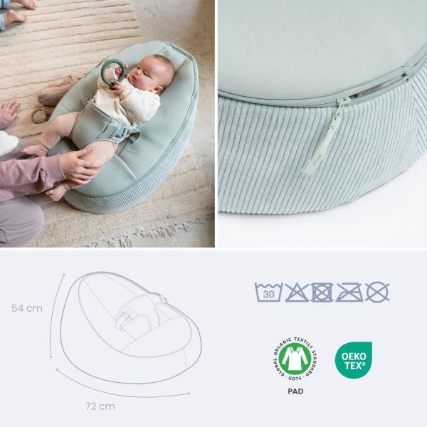 Transat bébé Doomoo Seat'n Grow Green