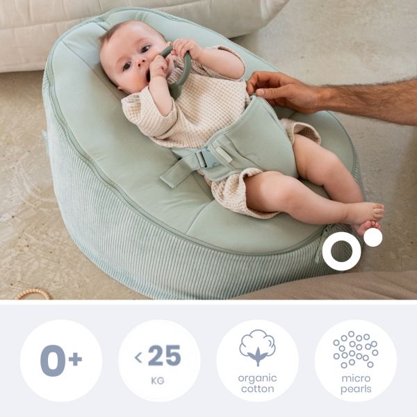 Transat bébé Doomoo Seat'n Grow Green