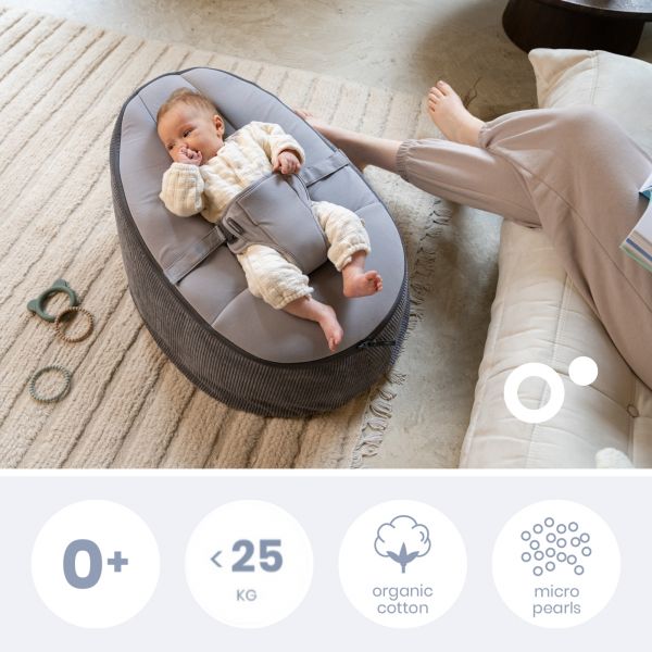 Transat bébé Doomoo Seat'n Grow Grey