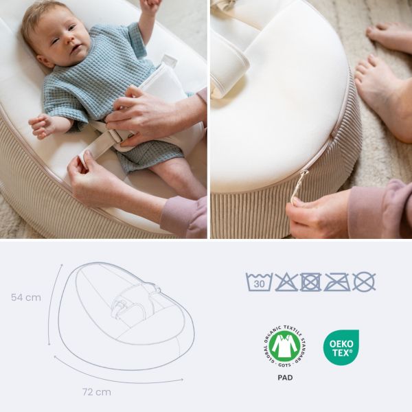 Transat bébé Doomoo Seat'n Grow Sand