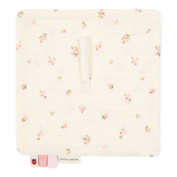 Doudou attache-tétine en gaze de coton - Fairy Blossom