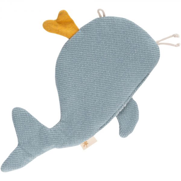 Doudou en mousseline tissu craquant baleine - Tiny Tissues