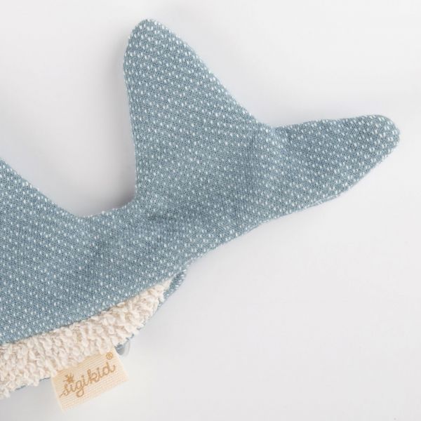 Doudou en mousseline tissu craquant baleine - Tiny Tissues