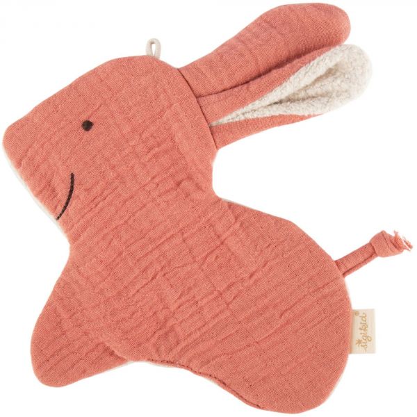 Doudou en mousseline tissu craquant lapin - Tiny Tissues