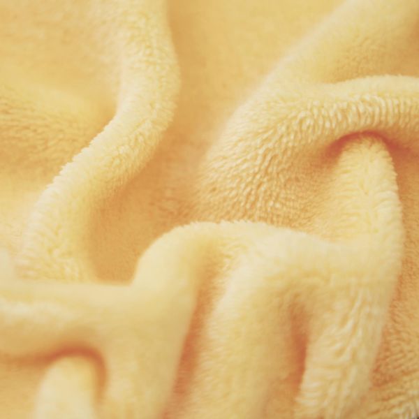 Doudou plat plume lapin jaune 24 cm