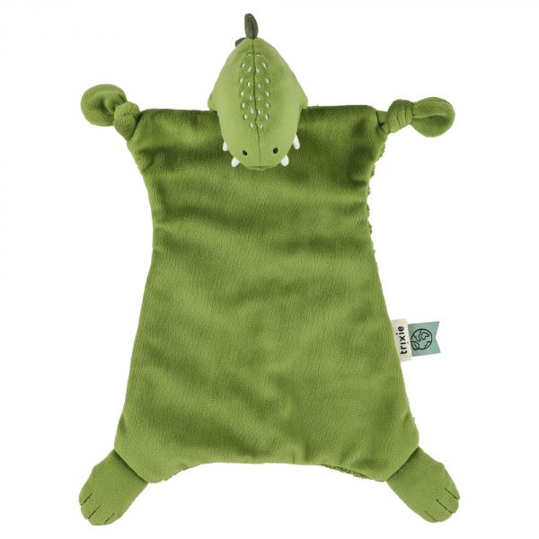 Doudou plat attache sucette Mr. Dino