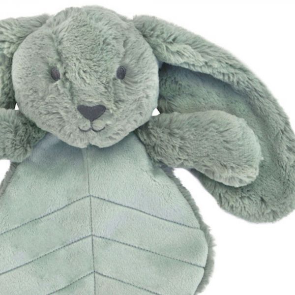 Doudou plat lapin 30 cm - Sauge